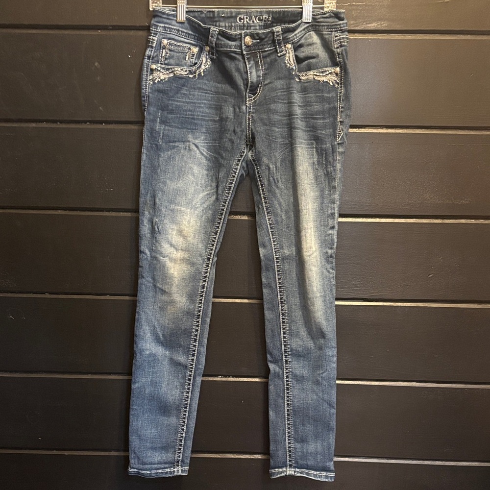 Grace Dark Blue Skinny Jeans